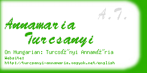 annamaria turcsanyi business card